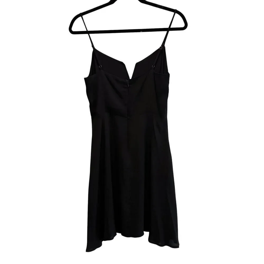 Audrey 3+1 Dress Fit & Flare Mini Black Sleeveless Solid Womens S
